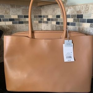 NWT a new day Target large work tote tan